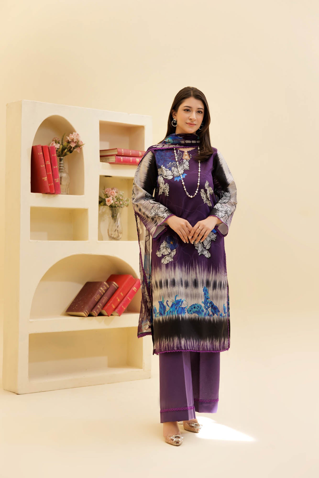 3 Piece Unstitched Printed Lawn Suit | KL133