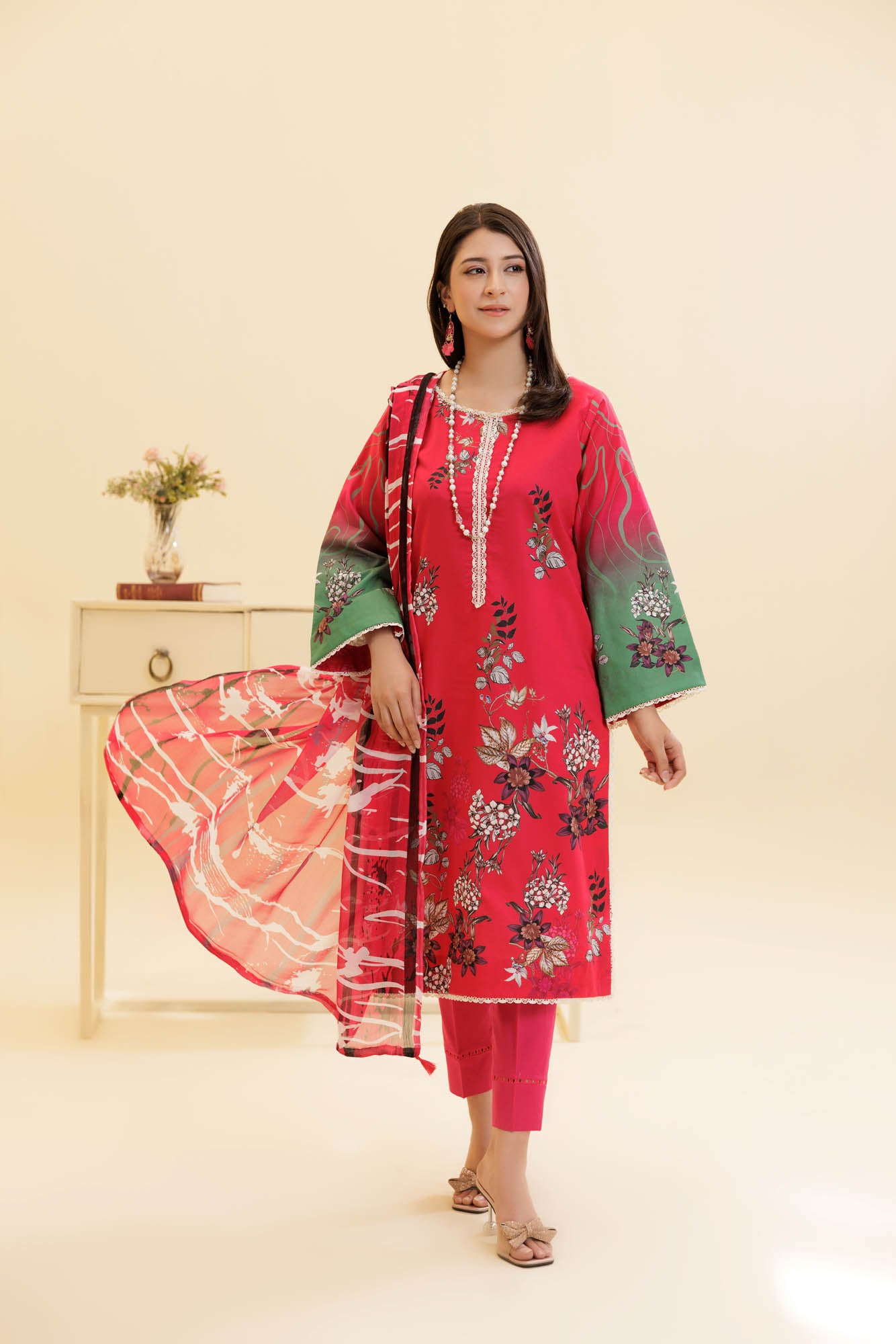 3 Piece Unstitched Printed Lawn Suit | KL137