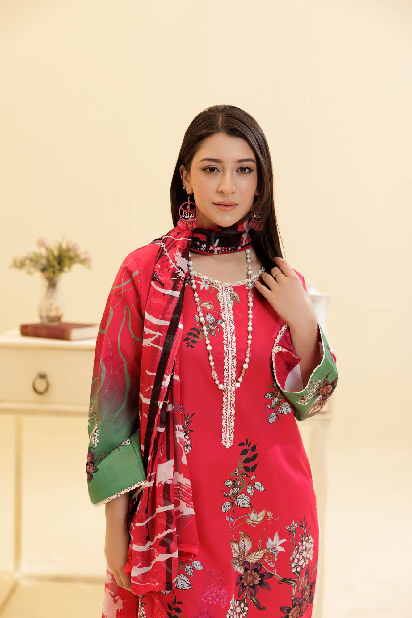3 Piece Unstitched Printed Lawn Suit | KL137
