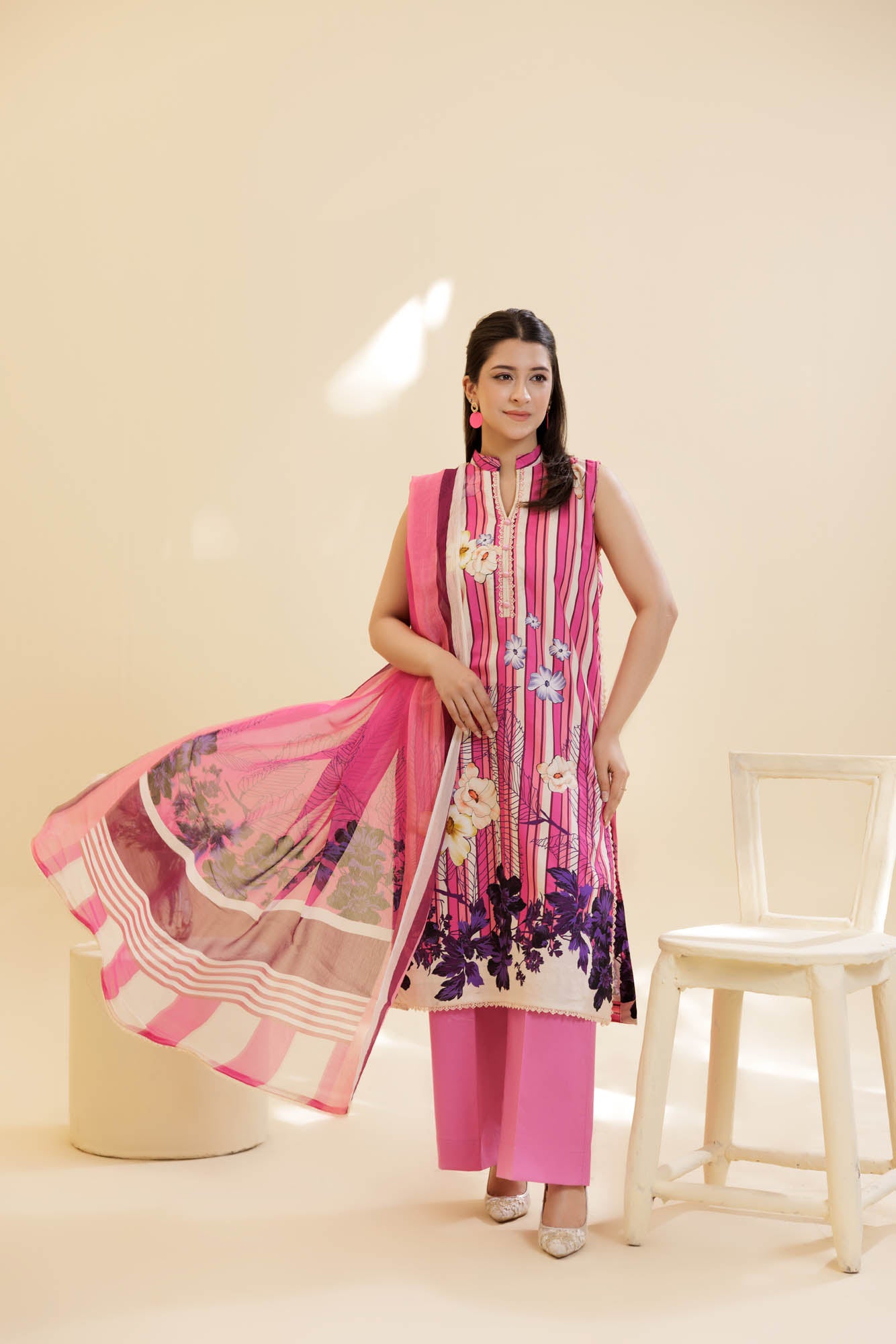 3 Piece Unstitched Printed Lawn Suit | KL140