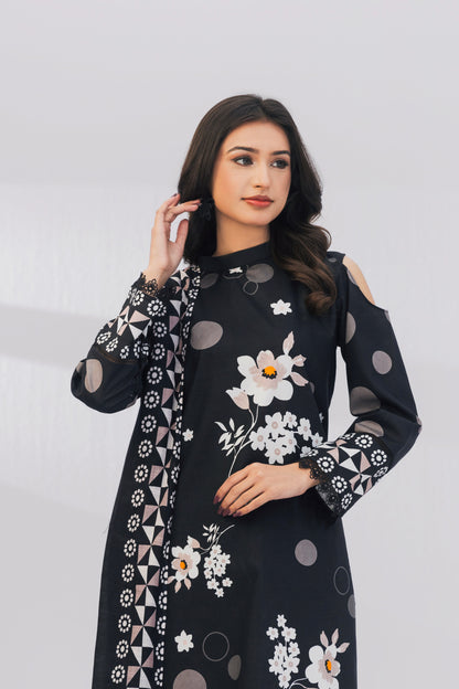 3 Piece Unstitched Printed Lawn Suit | KL102