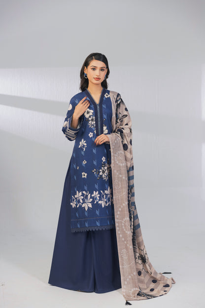 3 Piece Unstitched Printed Lawn Suit | KL106