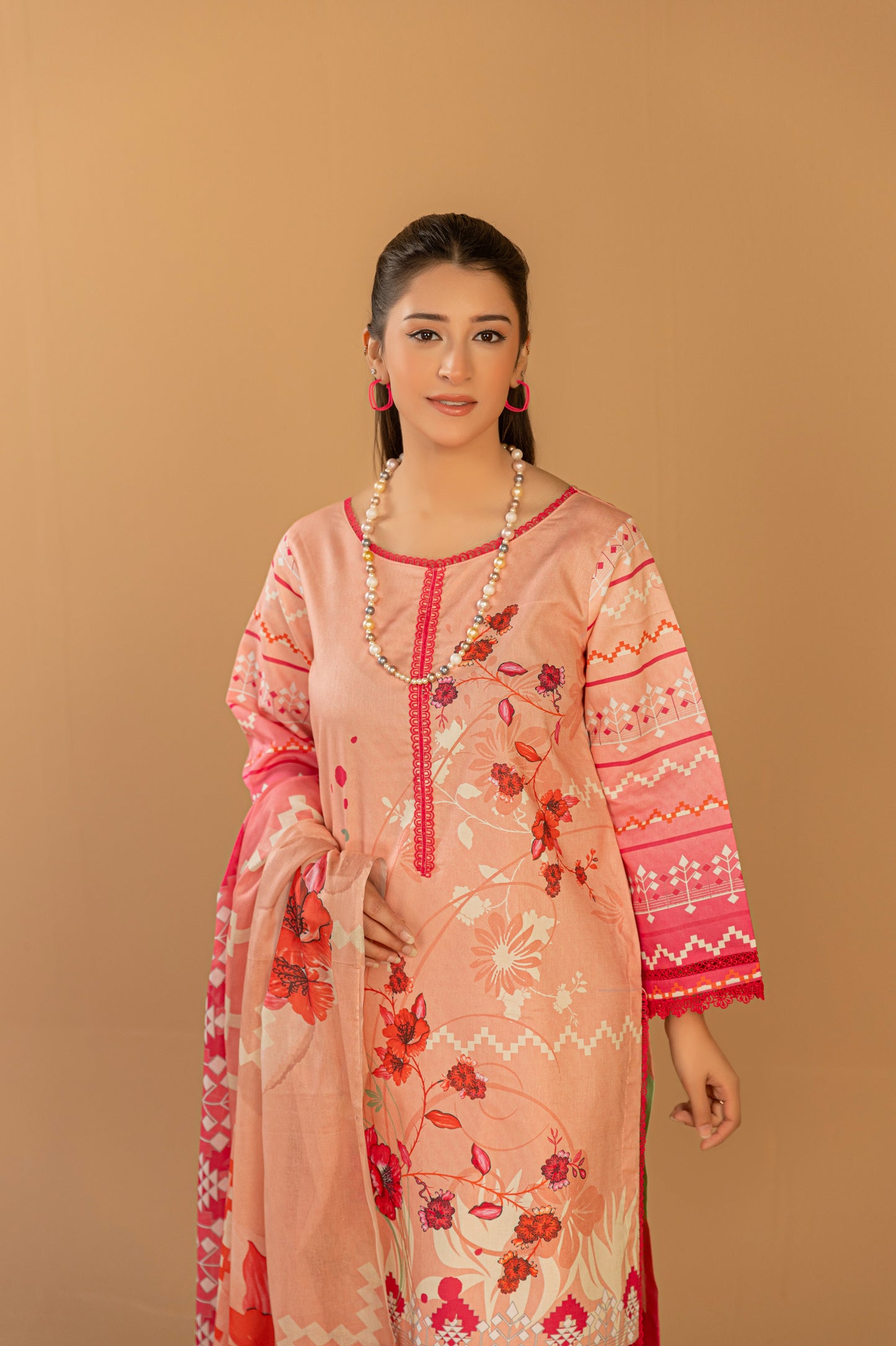 3 Piece Unstitched Printed Lawn Suit | KL117