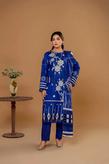 3 Piece Unstitched Printed Lawn Suit | KL123